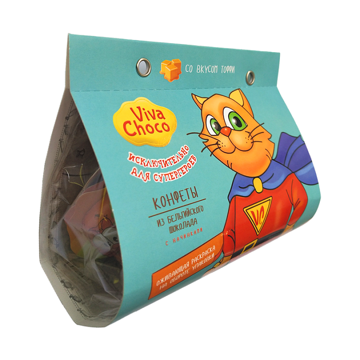 Конфеты VivaChoco Cat 100г/12шт/ Ванюшкины сладости