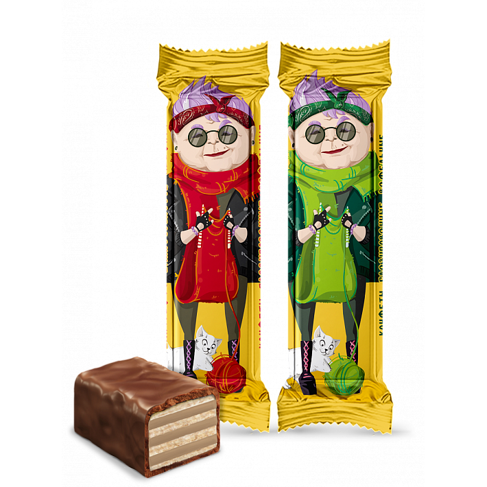 Конфеты "КонФилипповна" вафельные глазированные 2,5 кг/КОНФИЛ