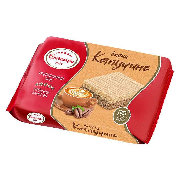 Вафли "Капуччино" 65 гр/Брянконфи