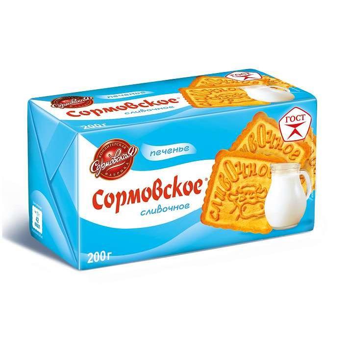 Печенье "Сормовское" Сливочное 200г/Сормовская КФ