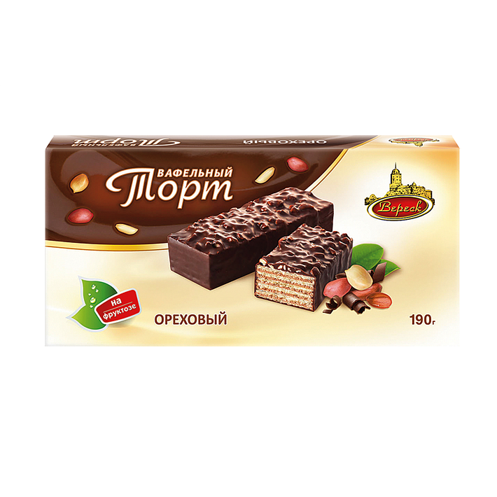 Торт "Ореховый" на фруктозе 190г/Вереск