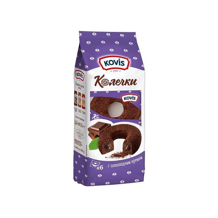 Колечки "Kovis" с Шоколадным кремом 240г/Раменский КК