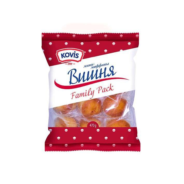 Мини-маффины "Kovis" Вишня 470г/Раменский КК