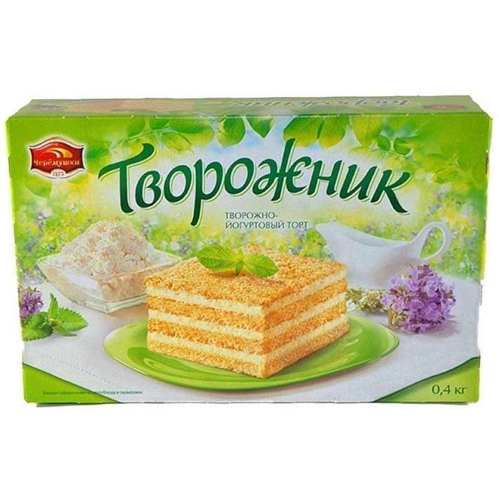 Торт творожно-йогуртовый Творожник 400г/Черемушки