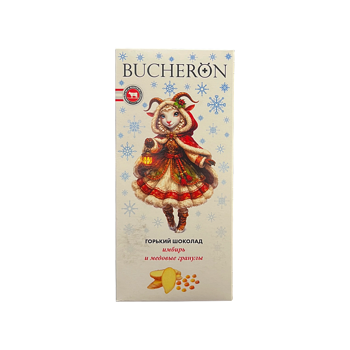 Шоколад "BUCHERON" горький с имбирем и медовыми гранулами НГ 70г/Интер Групп