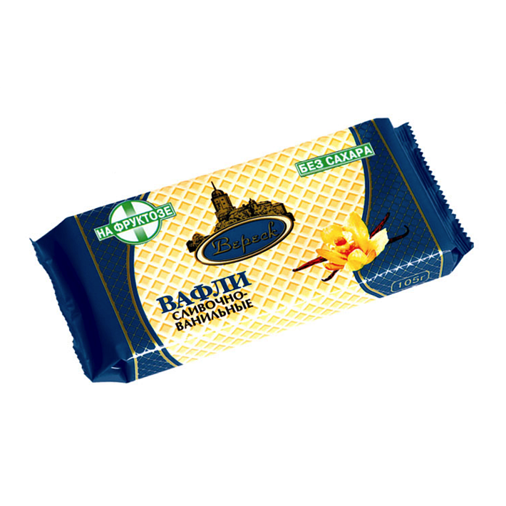 Вафли "Сливочно-ванильные" на фруктозе 105г/Вереск