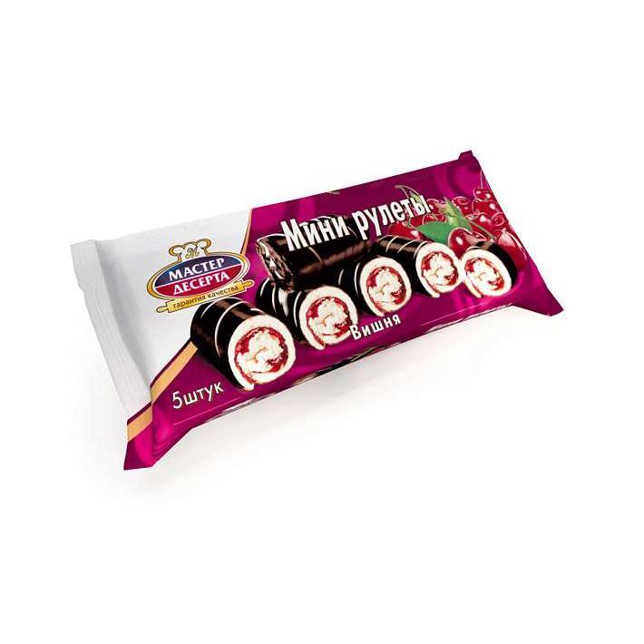 Мини-рулеты "Мастер Десерта" Вишня 175 гр/Раменский КК