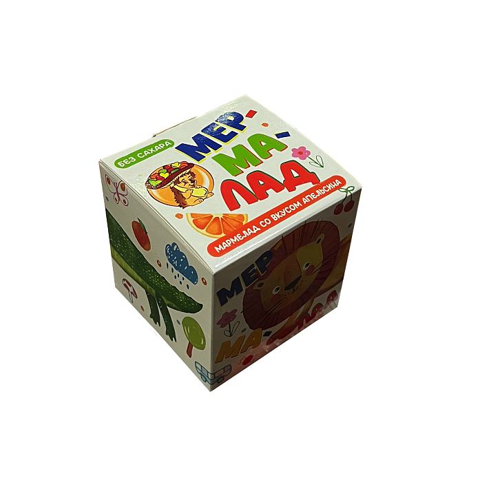 Мармелад на Фруктозе со вкусом Апельсина 100гр/Мармеладная сказка