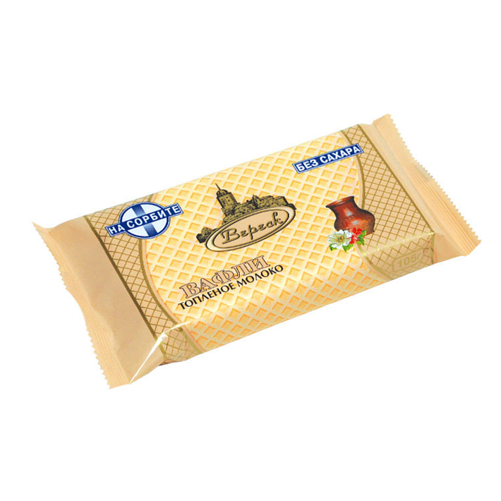 Вафли "Со вкусом Топленого молока" на сорбите 105г/Вереск