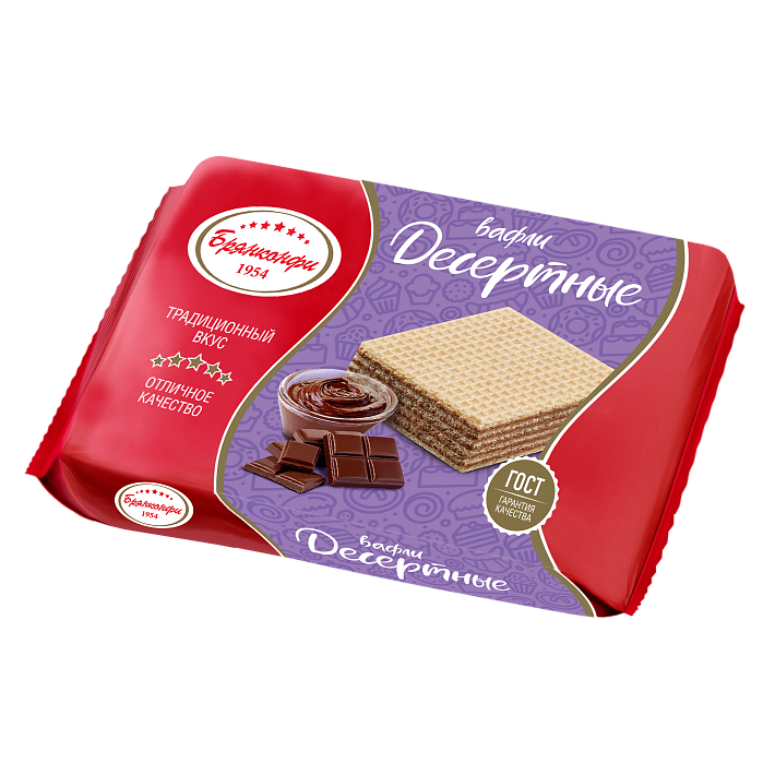 Вафли "Десертные" 65 гр/Брянконфи