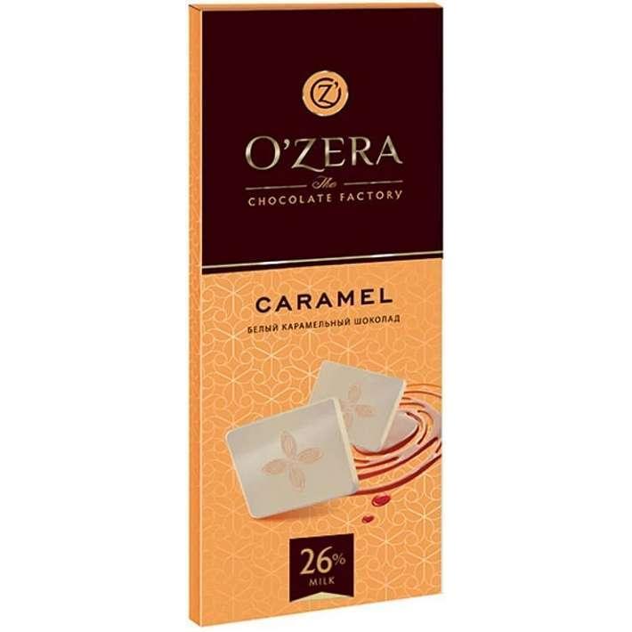 Шоколад белый О`zera Caramel 90г/Озерский Сувенир