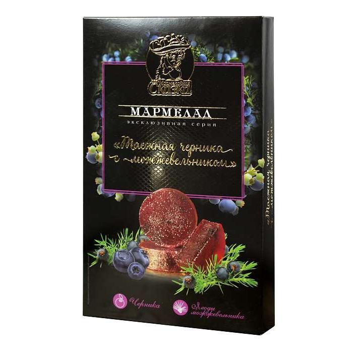 Мармелад "Таежная черника с можжевельником" 170г/Мармеладная сказка