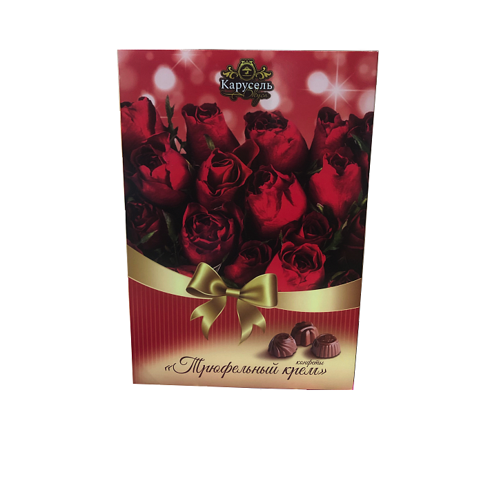 Набор конфет "Карусель вкуса" Трюфельный крем (Розы) 150г/Шоколадница
