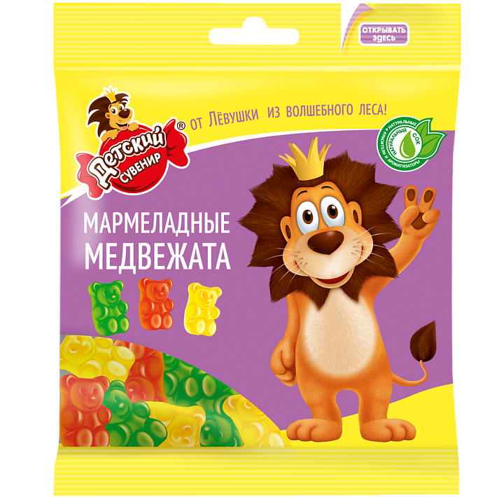 Мармелад Детский сувенир мармеладные медвежата 500 гр/КФ Славянка