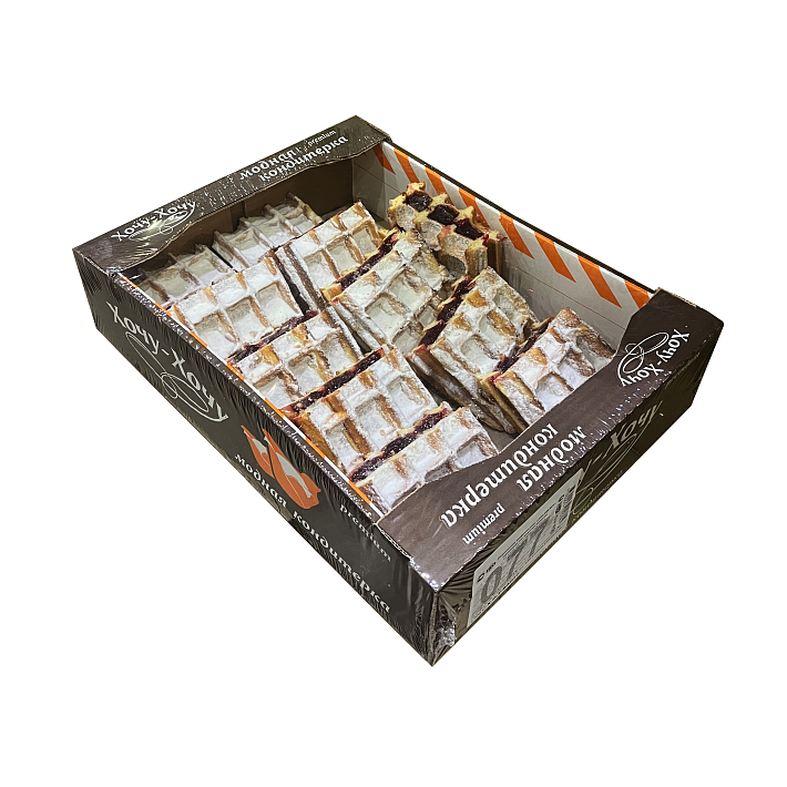 Пирожное вафельное "Ля-Ля-Фа" начинка Вишня 2 кг/Хочу-Хочу