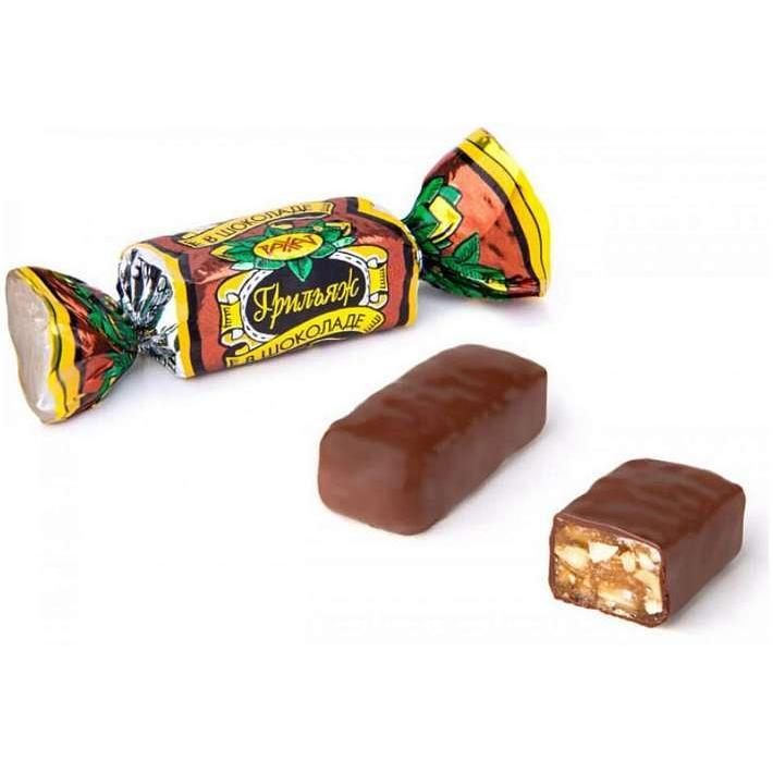 Конфеты "Грильяж" в шоколаде 1 кг/Рахат