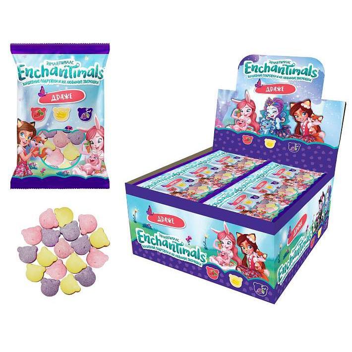 Драже Enchantimals в пакете 20г/48шт/12бл/Конфитой