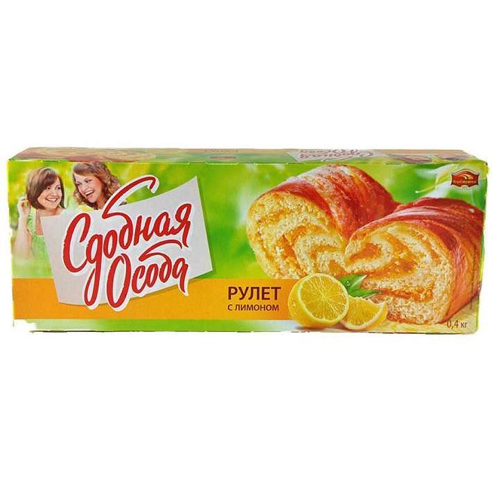 Рулет с лимоном 400г/Черемушки