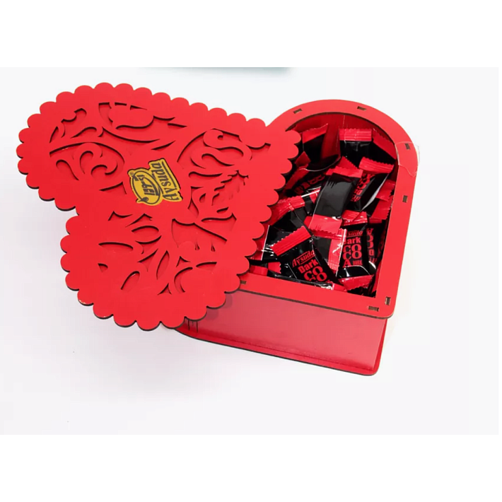 Набор конфет "Gift Wooden Heart" Сердце Ассорти 250г/AYSUDA