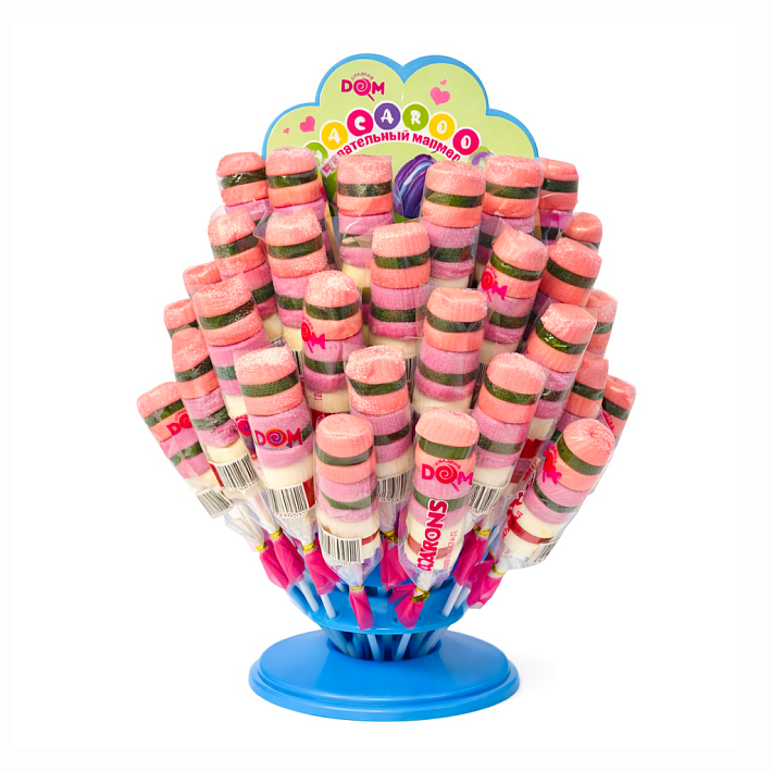 Мармелад на палочке "Макаронс" 20г/60шт