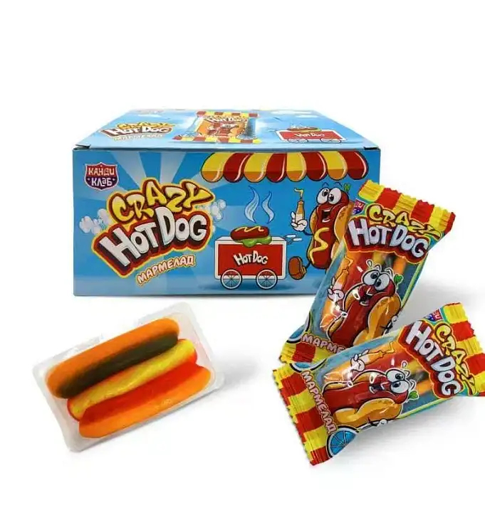 Мармелад "Crazy HOT DOG" 10г/48шт/Канди Клаб