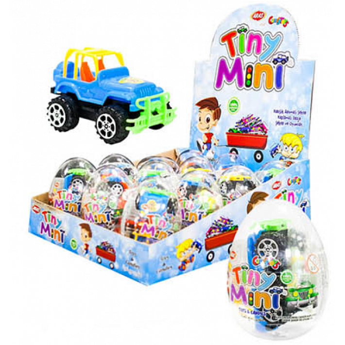 Пластиковое яйцо с драже Tini Mini 10г/12шт/6бл/Скиф