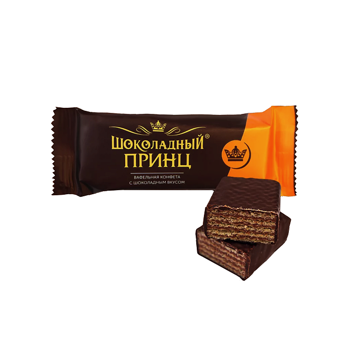 Конфеты "Шоколадный принц" вафельные глазированные 1 кг/КФ Крупская
