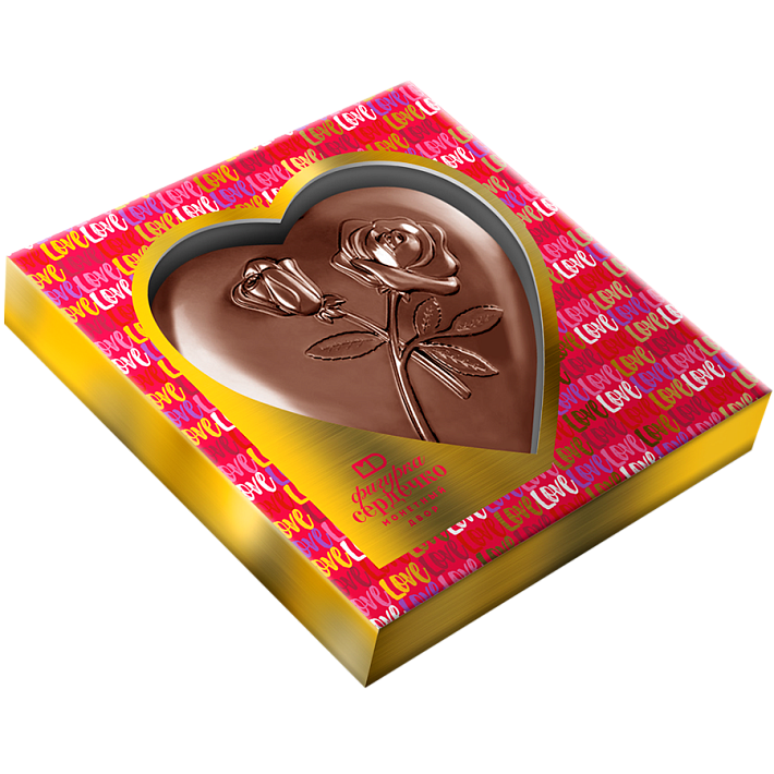 Шоколадная фигурка "Сердце" 100г/Монетный двор