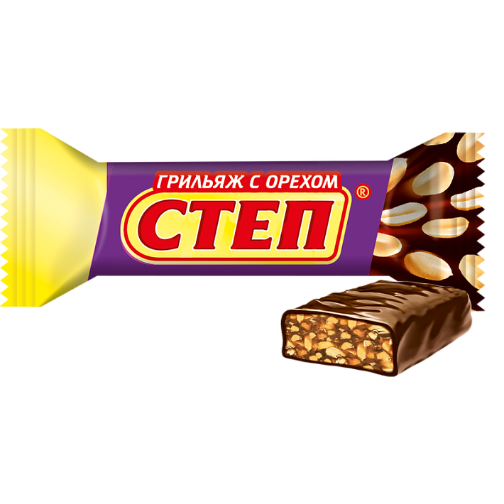 Конфеты "Степ грильяж с орехом" 1кг/КФ Славянка
