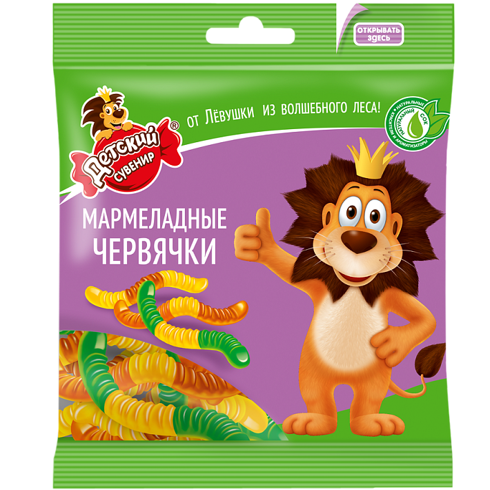 Мармелад Детский сувенир мармеладные червячки 500 гр/КФ Славянка