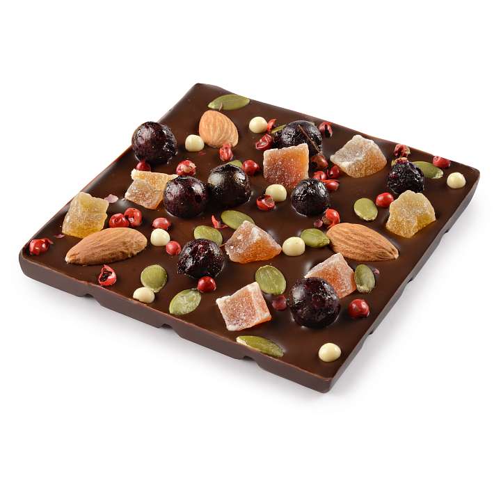 Шоколад "Смородина, Миндаль, Папайя" 75г/Шокоделика