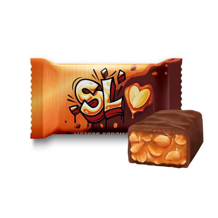 Конфеты "SL" грильяжные с арахисом 1 кг/SweetLife