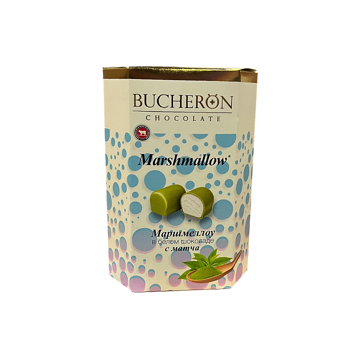 Набор конфет "BUCHERON" Маршмеллоу белый с чаем Матча 60г/Интер Групп