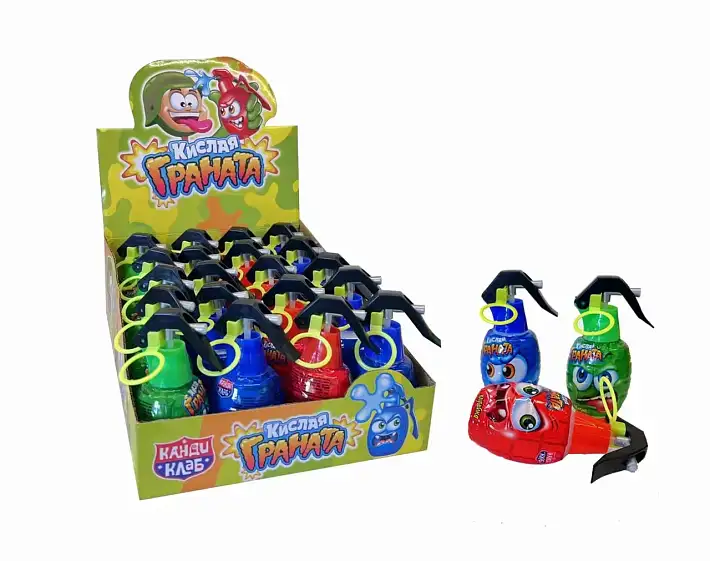 Жидкая конфета "Кислая граната" ассорти 50мл/20шт/Канди Клаб