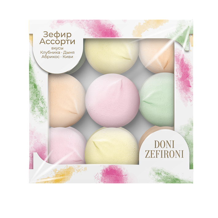 Зефир "DONI ZEFIRONI" Ассорти 315г/КФ Нева