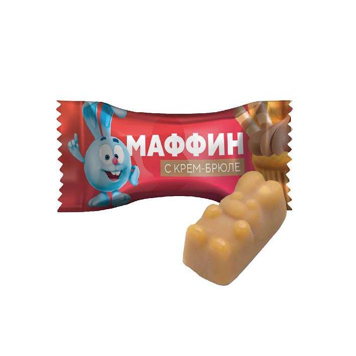 Конфеты "Смешарики со вкусом Маффин с крем-брюле" 1кг/SweetLife