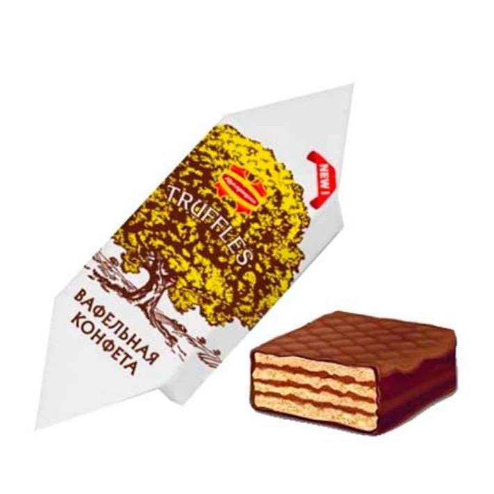 Конфеты "Трюфельные" вафельные укрупненные 2,5кг/Коммунарка