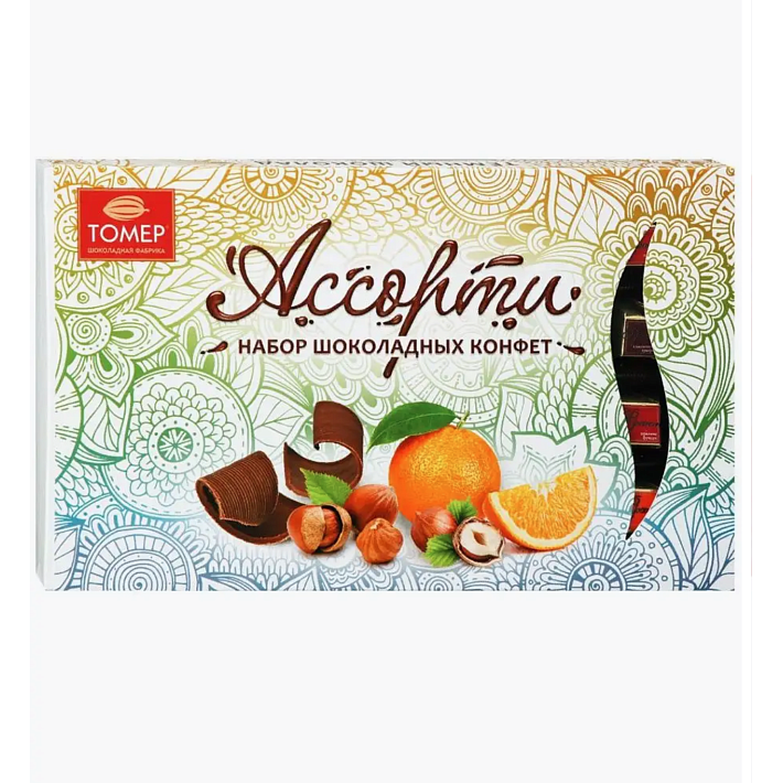 Набор конфет "Франт Ажур" в темном шоколаде 255г/Томер