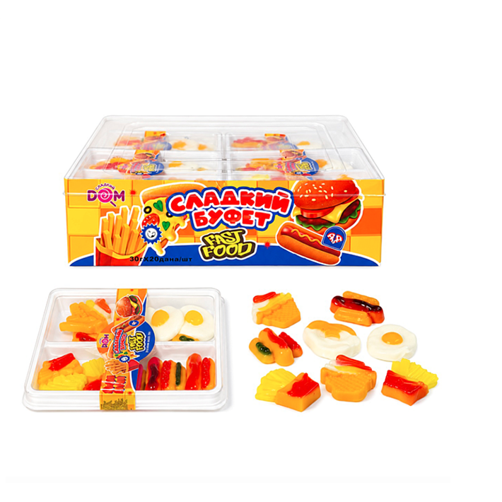 Мармелад "Сладкий Буфет/Fast Food" 30г/20шт