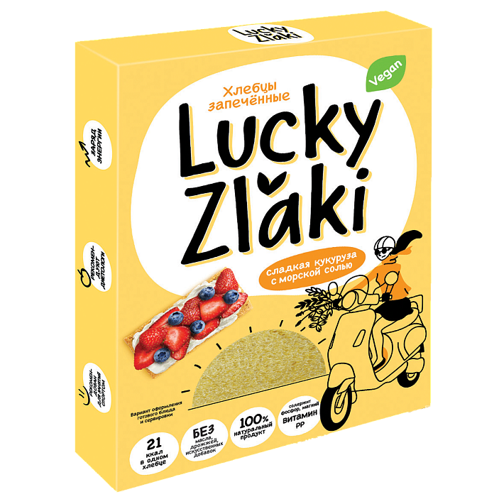 Хлебцы "Сладкая кукуруза" с морской солью 72г/Черемушки
