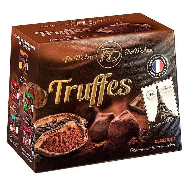 Трюфели "ПоД'АрИ" классические 160г/Chocolat Mathez