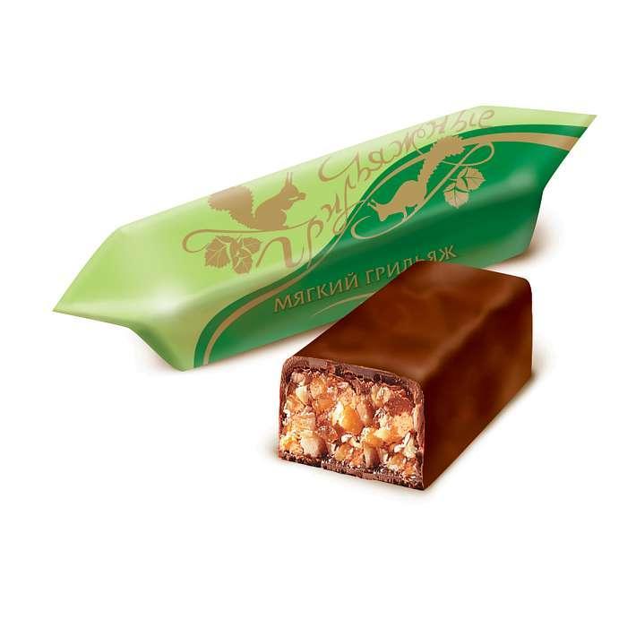 Конфеты "Мягкий грильяж" грильяжные 1 кг/Красный Октябрь