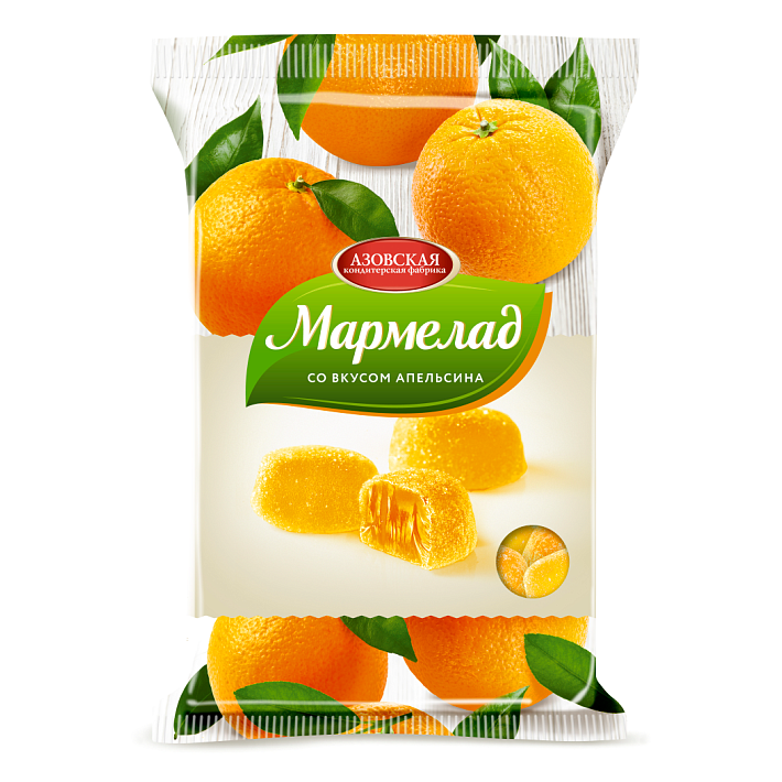Мармелад Желейный со вкусом Апельсина 300г/Азов