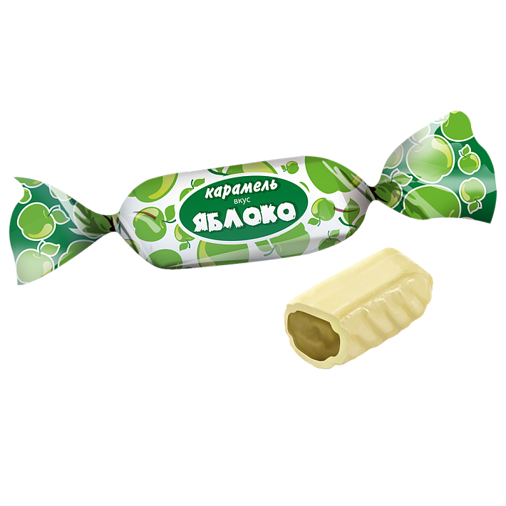 Карамель с фруктово-ягодной начинкой "Яблоко" 200г/Невский кондитер