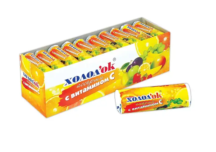 Конфеты "Холодок" ассорти таблетированные 15г/30шт/ТД Холодок