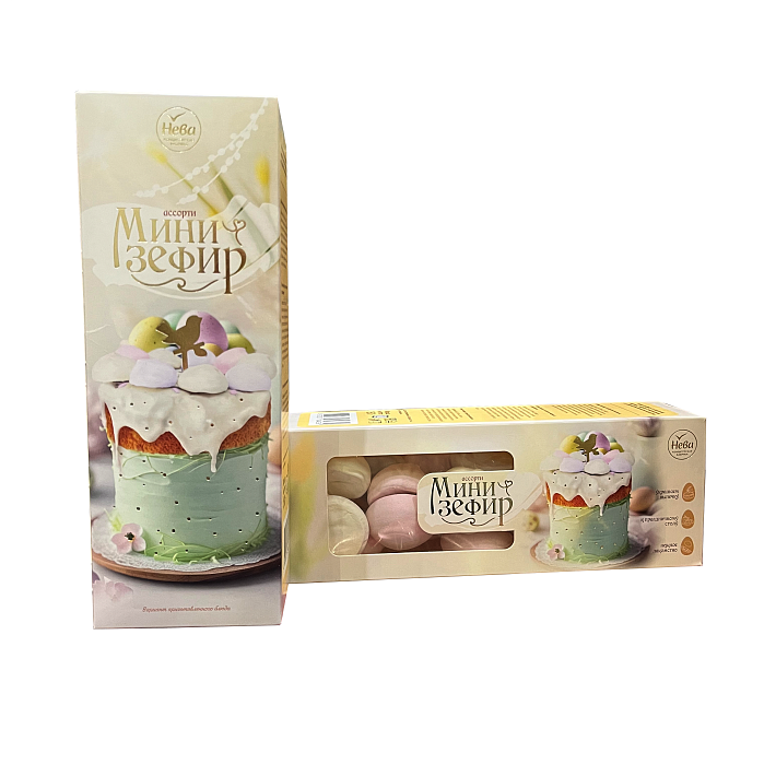 Мини-зефир "Doni Zefironi" ассорти Пасха 150г/Нева КФ