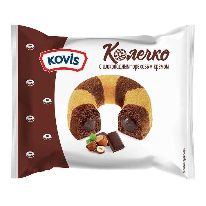 Колечки "Kovis" шоколадно-ореховый крем 40г/Раменский КК