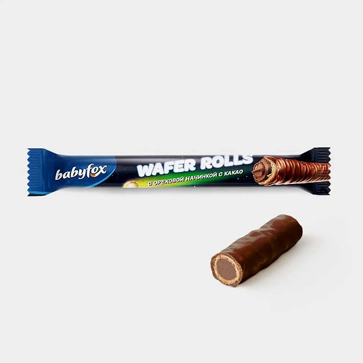 Конфеты "Babyfox water rolls" с Ореховой начинкой 1,5кг/KDV 
