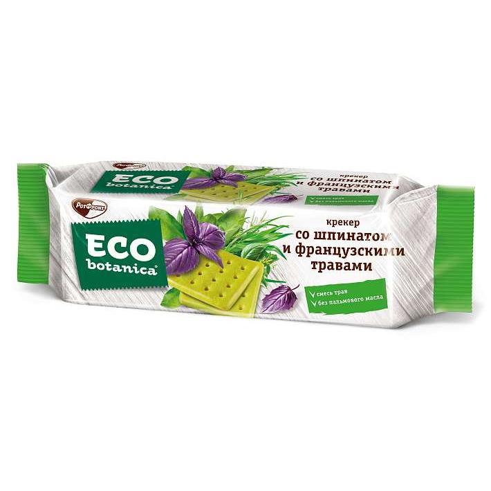Крекер "Eco-botanica" со шпинатом и травами 200г/Красный Октябрь