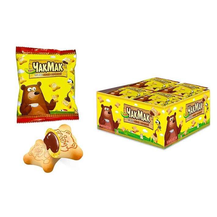 Печенье "ЧакМак Мишка" с начинкой 20г/20шт/Холодок